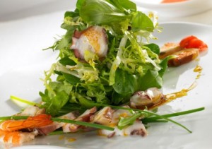 octopus salad with prawns
