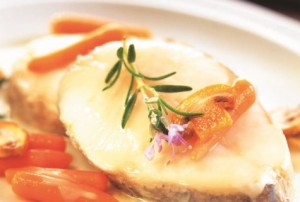 Hake with Mushroom Sauce