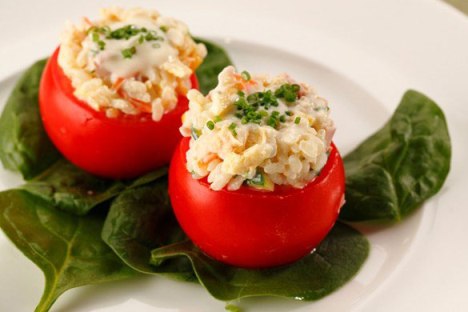 Healthy Cooking: Stuffed Tomatoes