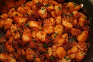 potatoes with chorizo