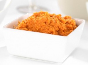 Mashed sweet potato