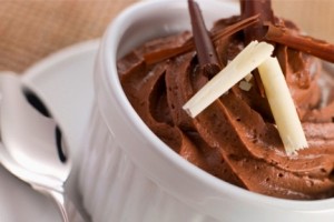 banana and chocolate mousse