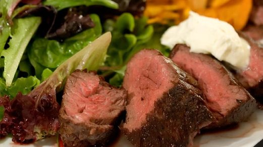 Flank steak salad