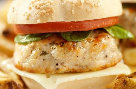 Turkey Burgers and feta cheese