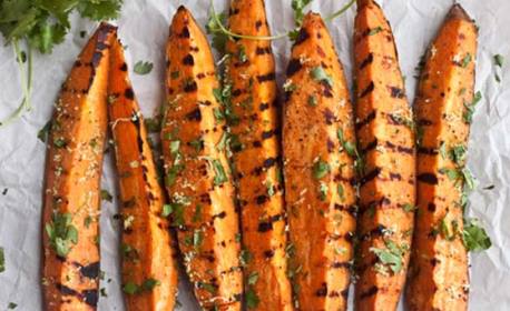 Roasted Sweet Potato with coriander and lemon