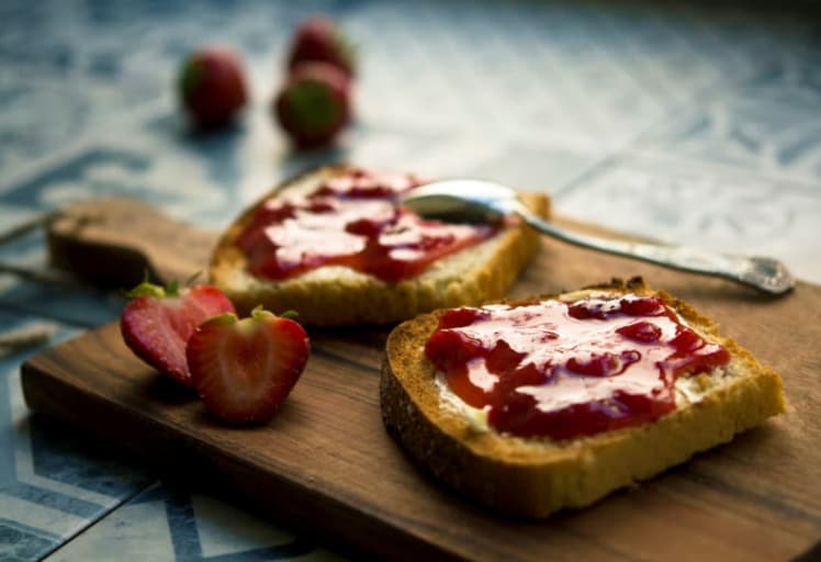 crushed strawberry jam